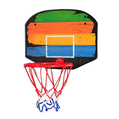 AOKLEY Portable Shoot at The Basket Frame Hanging Basketball Frame, Indoor Foldable Cartoon Basketball Basket, Hanging Basketball Rack (Color : B, Size : 37cm)