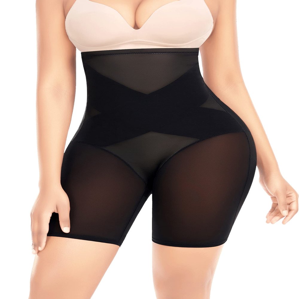 Ganado Tummy Control Shapewear Shorts for Women High Waist Underwear Body Shaper Stomach Shapewear Slip Shorts Under Dresses