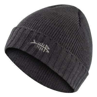 BASSDASH Winter Beanie Hats with Fleece Lining Thick Warm for Men Women Stretchy Fit Unisex Cuffed Knit Hat Heather Dark Grey