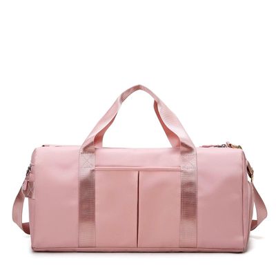 Double Wet and Dry Separation Fitness Bag Men's Swimming Training Bag Sports Bag Tide Hand-held Cross-body Travel Bag Round Basketball Bag