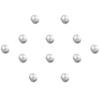 JEWSUN Bridal veil Wedding Veil Weights Magnetic Double Sided Artificial Pearls (White round pearl silver button, 12) view 1