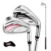Professional Lady Golf Club Iron #7 - Carbon or Steel Shaft Golf Iron for Woman - Competition Golf Irons with Golf Headcover (with Carbon Shaft,Black) view 2