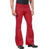 Mens Relaxed Fit Vintage 60s 70s Bell Bottom Pants Casual Business Office Work Suit Pants Stretch Comfort Flared Flares Retro Leg Disco Bootcut Lounge Pants Trousers view 1