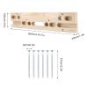 Vomeko Climbing Fingerboard - Wooden Rock Climbing Hangboard for Finger Strength Training and Home Climbing Gym Gear view 4