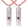 Boundless Voyage Titanium Whistle Emergency Survival Safety Whistles with Lanyard Loud for Outdoor Camping Hiking Coaches Training Sports Keychain Whistle (2 PCS - Ti9015) view 1