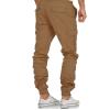 Mens Outdoor Cargo Hiking Pants Lightweight Relaxed Fit Baggy Tactical Pants Elastic Waist Drawstring Stretch Flex Ripstop Tactical Work Pants Athletic Joggers Casual Slacks Trousers Khaki view 2