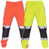 Mens Pioneer Reflective Safety Pants Lightweight Baggy High Visibility Safety Work Pants Outdoor Waterproof Rain Pants Trousers Black view 3