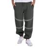XUETON Mens High Visibility Industrial Safety Work Pants Casual Lightweight Waterproof Rain Pants Outdoor Baggy Trousers Grey view 1