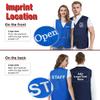 TopTie Custom Unisex Work Vest Volunteer Staff Button Vest Printed Embroidered Your Text Logo-Red-2XL view 2
