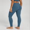 ODODOS Women's Cross Waist Full Length Yoga Leggings with Inner Pocket, Inseam 28" Gathered Crossover Workout Yoga Pants, Ink Blue, X-Small view 3