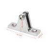 Glomora Premium 316 Stainless Steel Boat Bimini Top Swivel Hinge Deck Side Mount, Quick Release 90 Deck Hinge for Boats, Canoes, and Kayaks view 2