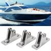 Glomora Premium 316 Stainless Steel Boat Bimini Top Swivel Hinge Deck Side Mount, Quick Release 90 Deck Hinge for Boats, Canoes, and Kayaks view 3