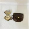 Compass Leather case Vintage Brass Nautical Clock Antique Gift Sundial Pocket Retro Marine Christmas Engraved Clocks Chrome|Go Confidently in The Direction Engraved Compass|2 Inch|DM Vintage| view 3