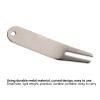 Glomora Premium Golf Green Divot Tool, Curved Metal Golf Divot Fork Versatile Spit Golf Accessories for Golf Courses and Clubs - Perfect for Men and Women Golfers view 2