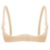 Loloda Women's Open Cup Bras Underwired Bra Tops Brassiere Push Up Lingerie Underwear Bralette Nude X-Large view 4
