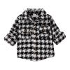 Toddler Boys Girls Shirt Coat Jacket Plaid Long Sleeve Kids Turn Down Collar Button Tops Toddler Boy Winter Jacket (Black, 12-18 Months) view 1