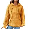 Basysin Oversized Sweatshirt for Women Fall Hoodies Dandelion Daisy Printed Hooded Sweatshirt Casual Pullover with Pockets 04-Yellow view 1