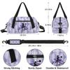 Custom Kids Duffel Overnight Bag Personalized Dance Bag Travel Duffel Bag for Girls Boys Customized Kids Gifts- Bright Purple Cheerleader view 3