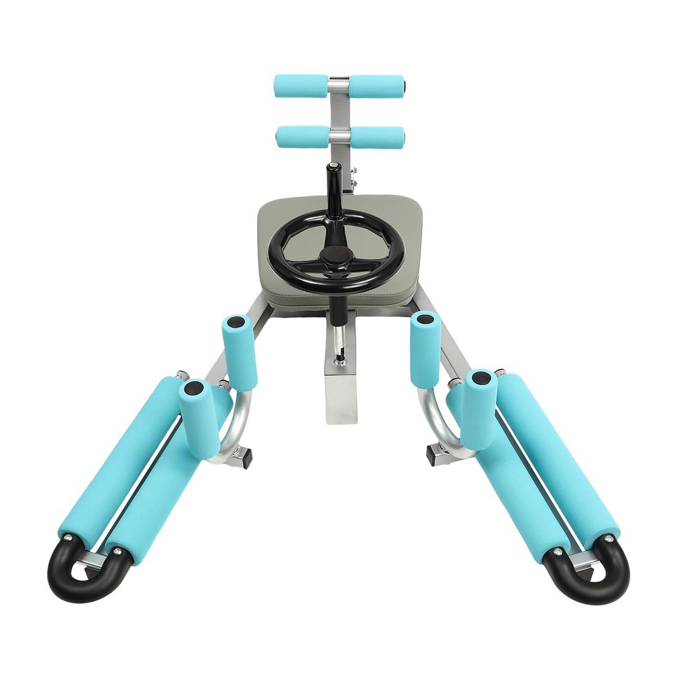 Leg Stretcher Leg Split Machine, 330.7lbs Heavy Duty Split Machine for Leg Stretching, Flexibility Stretching Equipment for Dance Martial Arts- Home Yoga Gym, Strength Training Leg Machines (Cyan)