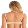 Lejafay Women See Through Lace 1/4 Cups Balconette Bustier Brassiere Padded Underwire Shelf Bra Tops Nude X-Large view 3