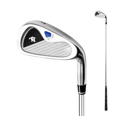 Golf Iron No.7 Men's and Women's Golf Practice Irons, Beginner Golf Club Steel/Carbon Body Single Club (Steel+Round,for Men)