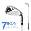 Golf Iron No.7 Men's and Women's Golf Practice Irons, Beginner Golf Club Steel/Carbon Body Single Club (Steel+Round,for Men) view 2
