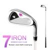 Golf Iron No.7 Men's and Women's Golf Practice Irons, Beginner Golf Club Steel/Carbon Body Single Club (Steel+Round,for Women) view 2