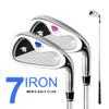Golf Iron No.7 Men's and Women's Golf Practice Irons, Beginner Golf Club Steel/Carbon Body Single Club (Steel+Round,for Women) view 3