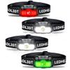 HOKOILN 4-Pack LED Headlamp Rechargeable with Green & Red Light -1300 Lumen Ultra-Bright Flashlight Headlight for Camping, Running, Hiking, Fishing - Waterproof with 7 Modes view 1