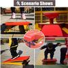 CIRCIR Junior Gymnastics Springboard, Kids Vault Springboard with 2 Spring & Padded Carpet, Indoor Outdoor Home Floor Sport Equipment for Vaulting Training view 2
