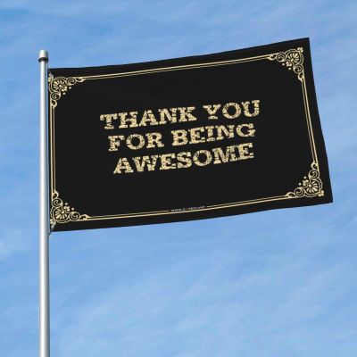 Man Cave Decor And Accessories Thank You For Being Awesome Flag Funny Flags For Guys Dorm Flags For Guys (Color : Colour, Size : 30X45CM)