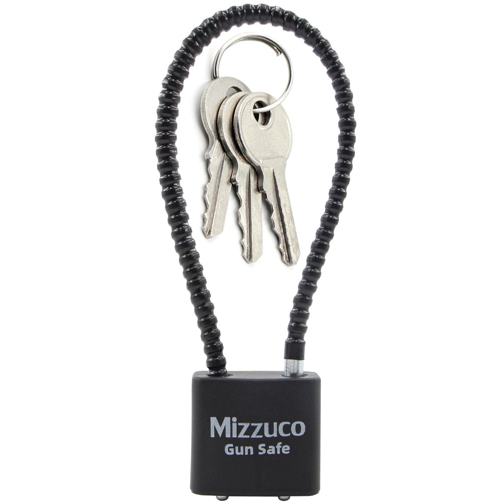 Cable Gun Locks with Keys Simple Operation 8.5" Compatible with Pistols, Handguns, Rifles, and Shotguns, Home and Storage for Firearm Locking and Safety 1PC