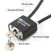 Cable Gun Locks with Keys Simple Operation 8.5" Compatible with Pistols, Handguns, Rifles, and Shotguns, Home and Storage for Firearm Locking and Safety 1PC view 4