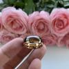 8 mm Men Rose Gold Bands Tungsten Carbide Ring Nature Dark Red Wood Inlay Comfort Fit Wedding Rings view 2