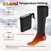Heated Socks for Men Women, 3.7V 4000mAh Rechargeable Heated Socks with 3 Heating Level Electric Socks Washable Heated Ski Socks for Outdoor Hiking, Fishing, Skiing, Cycling and Camping view 2