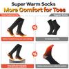 Heated Socks for Men Women, 3.7V 4000mAh Rechargeable Heated Socks with 3 Heating Level Electric Socks Washable Heated Ski Socks for Outdoor Hiking, Fishing, Skiing, Cycling and Camping view 4