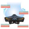Oversized Bike Seat for Peloton Bike & Bike+, Comfort Seat Cushion Compatible with Peloton, Road or Exercise Bikes, Bicycle Wide Saddle Replacement for Men and Women, Black view 2