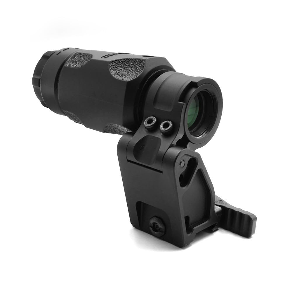 3X Magnifier Scope with Riser Scope Mount 30mm Ring QD Mount 2.26" Optical Centerline Height Combo 2PCS