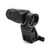 3X Magnifier Scope with Riser Scope Mount 30mm Ring QD Mount 2.26" Optical Centerline Height Combo 2PCS view 1