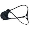 OROCOJUCO Men's Metallic Shiny G-String Tangas Pouch Underwear Male Posing T-back Grape Smugglers Stretchy Swim Thong 3-Pack-Python Black L view 2