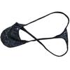 OROCOJUCO Men's Metallic Shiny G-String Tangas Pouch Underwear Male Posing T-back Grape Smugglers Stretchy Swim Thong 3-Pack-Python Black L view 3