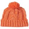 Beautiful Nomad Women's Winter Hat Warm Knitted Beanie with Chunky Bobble Pom Pom Orange view 3