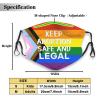 Keep Abortion Safe and Legal Face Mask Adult Reusable Dust Masks Outdoor Black view 2