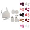 Baby Hats Mittens and Socks Set Unisex Cotton eanie Cap and Scratch Mitten Non-Slip Baby (Watermelon Red, One Size) view 2