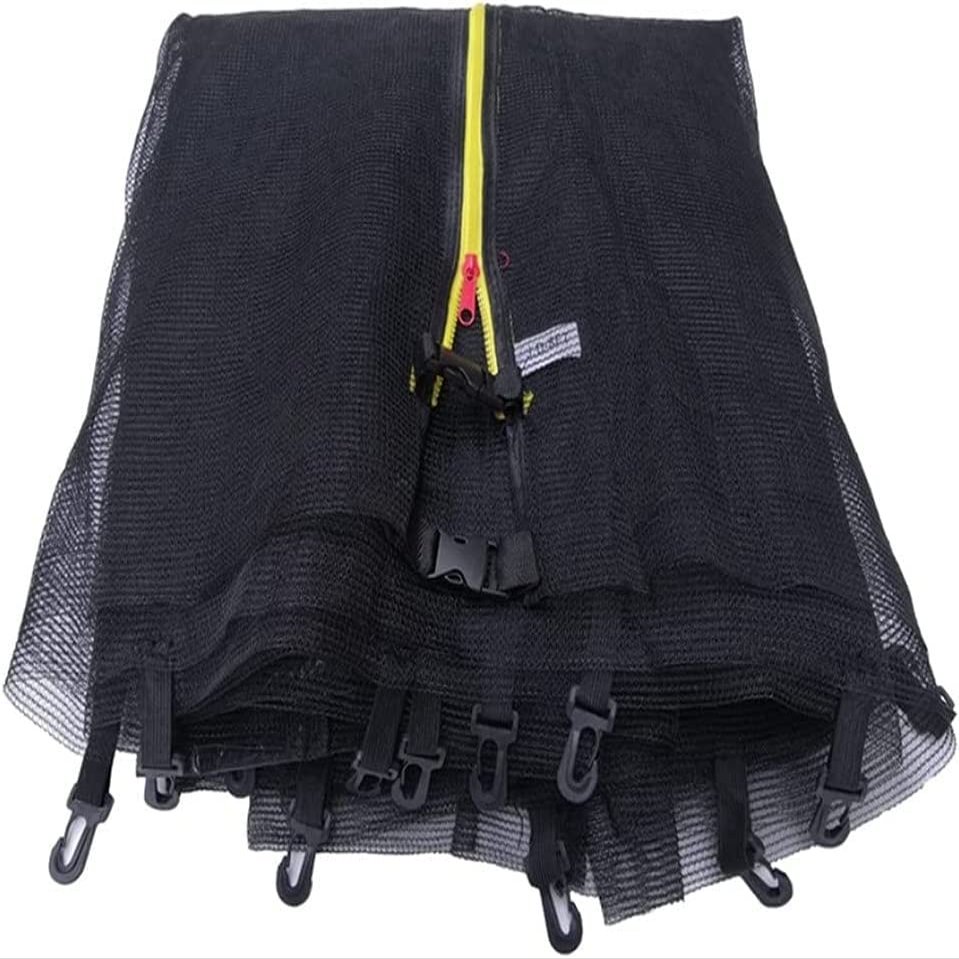 LXUKYG Trampoline Safety Net Replacement Trampoline Enclosure Surround Netting Bounce Trampoline Net for Round Trampoline Accessories (Size : 14FT 4.27 m 4 Legs 8 Poles)