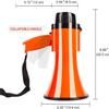 POCHY Fashion Bullhorn Outdoor Megaphones 30 Watt Volume Adjustment Bullhorn Speaker Hand Megaphones with Built-in Siren Modern Megaphone Speaker Lightweight view 4