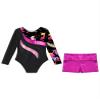 Hedmy Gymnastics Leotards for Girl Sparkly Dancewear Activewear Big Girls' Classic Long Sleeve Leotard Unitard Leaves Black 12 Years view 4