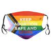 Keep Abortion Safe and Legal Face Mask Adult Reusable Dust Masks Outdoor Black view 1