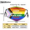 Keep Abortion Safe and Legal Face Mask Adult Reusable Dust Masks Outdoor Black view 2