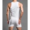 Men'S Cotton Tank Top One Piece Wrestling Singlet Bodysuit Leotard Underwear Athletic Stretchy Boxer Briefs Underwear (White-5PC,XXL) view 4
